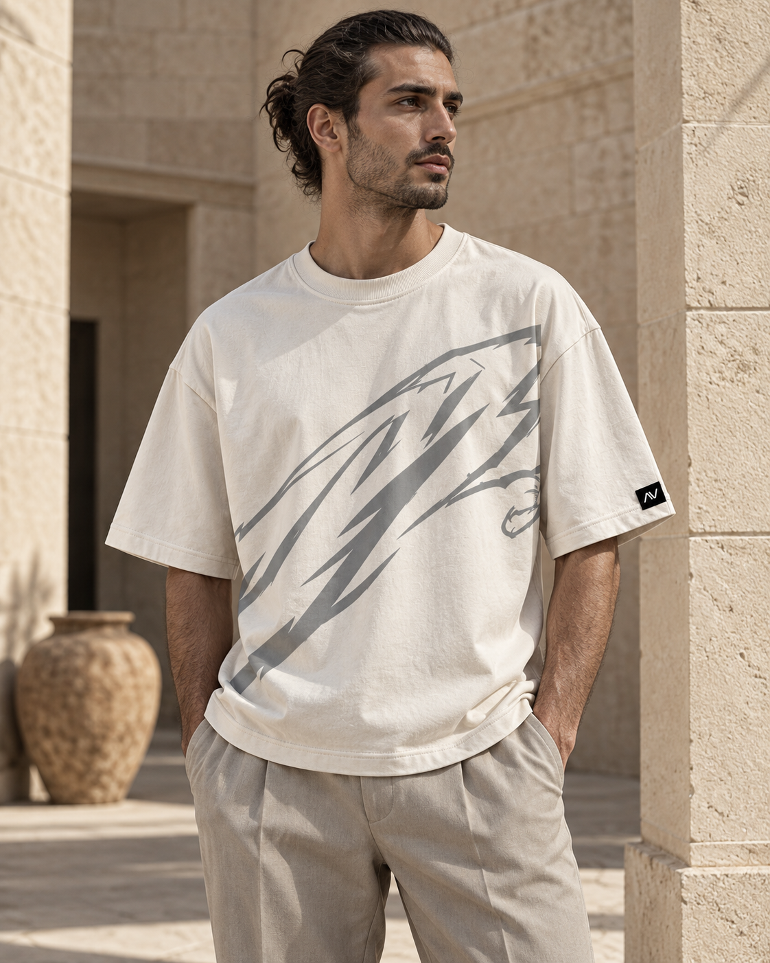 Streak Oversized Tee